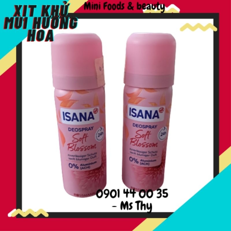 Xịt khử mùi isana blossom