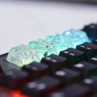 49Fzone - Keycap bàn phím cơ, Keycap artisan - Silver Crystal