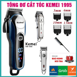 Tông đơ cắt tóc kemei 1995,1997,1998, tông đơ cắt tóc pin sạc tiện lợi và an toàn, tông đơ chính hãng, sắc lưỡi, bh 24t