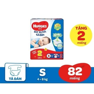 Tã dán sơ sinh Huggies S80 (4-8kg)