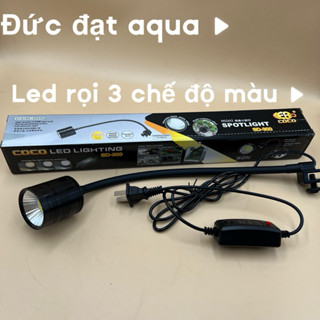 Đèn LED rọi CEBO COCO Mini Spotlight SD-300 5W/7W 3 chế độ màu cho Hồ cá cảnh, Hồ thủy sinh