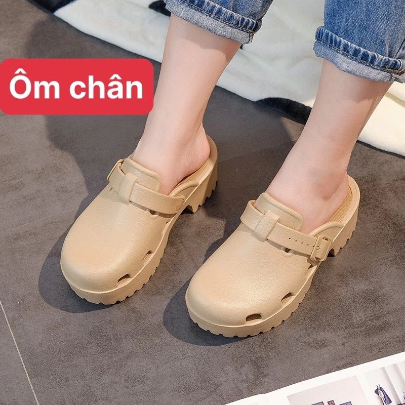 Dép Sục Nữ Đế Xuồng Đế cao 5cm Thời Trang Cao Cấp