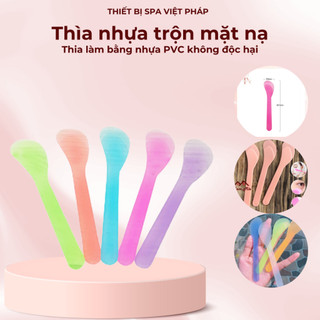 Thìa nhựa trộn mặt nạ