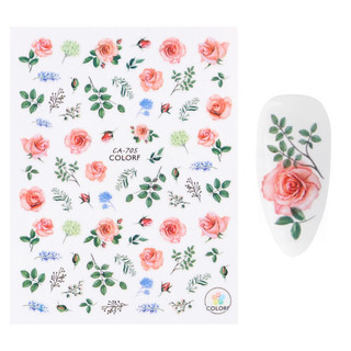 Sticker dán Móng Hoa Hồng CA705