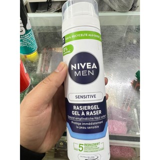 Bọt cạo râu dành cho da nhạy cảm nivea men sensitive 200ml