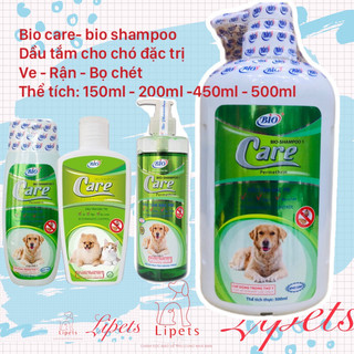 Sữa tắm bio care diệt ve rận bọ chét cho chó