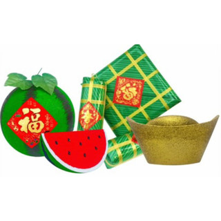 Bộ Bánh chưng bánh tét dưa hấu ngày tết (tặng kèm 12 bao lì xì siêu xịn)