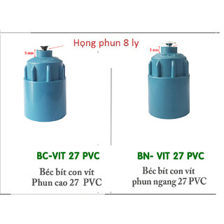 Béc vít phun cao hoặc phun ngang nối phi 21 - phi 27