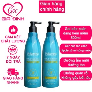 Gel mềm giữ nếp tóc gel bóp xoăn tạo kiểu hippie xoăn xù mì xoăn lơi Pallamina siêu hot 2024
