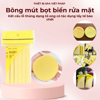 Mút nở rửa mặt chivey 10 gói 120 miếng