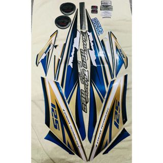 Bộ tem decal dán xe máy honda future neo bản xăng cơ 125 đời 2008 2009 màu xanh dương siêu đẹp