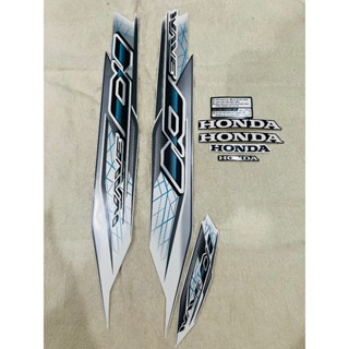 Bộ tem decal dán xe máy honda wave a 2024 wave anpha wave alpha màu trắng bạc zin thái siêu đẹp