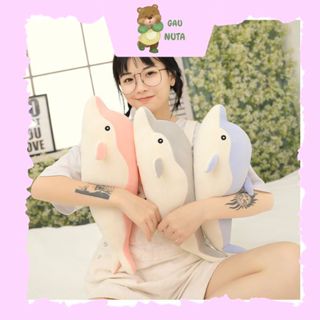 Gấu Bông Hình Con Cá Heo Dáng Thẳng Đủ Màu Siêu Dễ Thương Đủ Màu Đủ Size Cho Bé NUTA