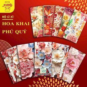Combo 100 Lì Xì Truyền Thống Tết 2024 - Lì Xì Tân Niên 2024 Độc Đáo in MH in nhanhDH in nhanh DT