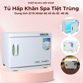Tủ Hấp Khăn Spa Tiệt Trùng 1 Tầng 23A Có đèn UV diệt khuẩn