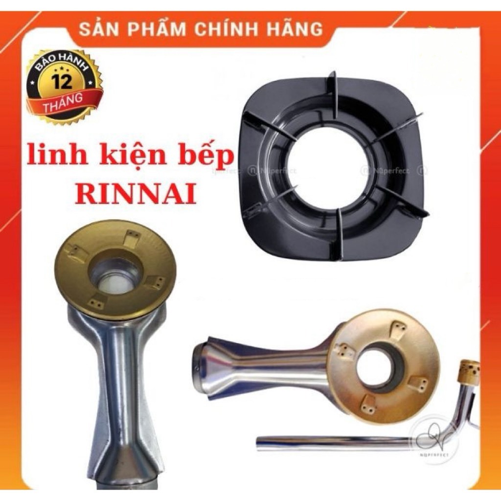 Phụ kiện bếp gas Rinnai - Sen đồng lớn , Sen đồng nhỏ, tim sen hâm, điếu inox lớn nhỏ, Kiềng bếp ga vuông