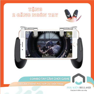 Tay cầm chơi game 2 mảnh Bella925 có nút bắn Pubg Odog và găng tay di chuyển linh hoạt