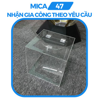 Thùng bỏ phiếu - hộp bốc thăm trúng thưởng - thùng bốc thăm mica - thùng phiếu trong suốt