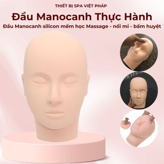 Đầu manocanh tập nối mi học massage mặt