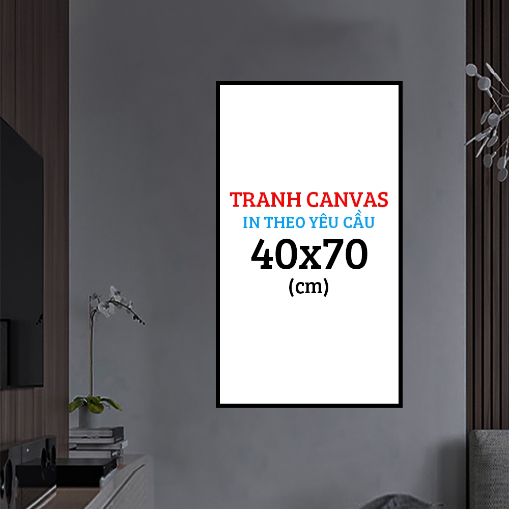Tranh Canvas 40x70 (cm) có khung composite