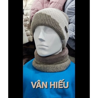 Bộ nón len lót lông ấm cho cả nam và nữ