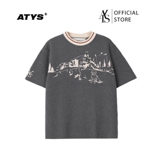 ATYS® HOMELAND KNIT COTTON T-SHIRT (XÁM)