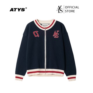 Áo ATYS® "HOMELAND" ROUND NECK ZIPPER KNIT SWEATER