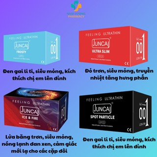 Bao cao su gân gai JUNCAI Pleasuremax nhiều gel kéo dài thời gian quan hệ