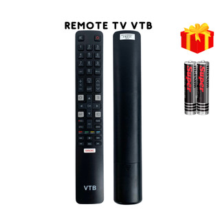 Remote điều khiển tivi vtb mã 01, điều khiển tv vtb các dòng led / lcd / smart tv - tặng kèm pin - gdct