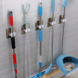 Móc Dán Tường Kẹp Giữ Cây Lau Nhà, Chổi, Vật Dụng Siêu Chắc Không Cần Khoan Đục
