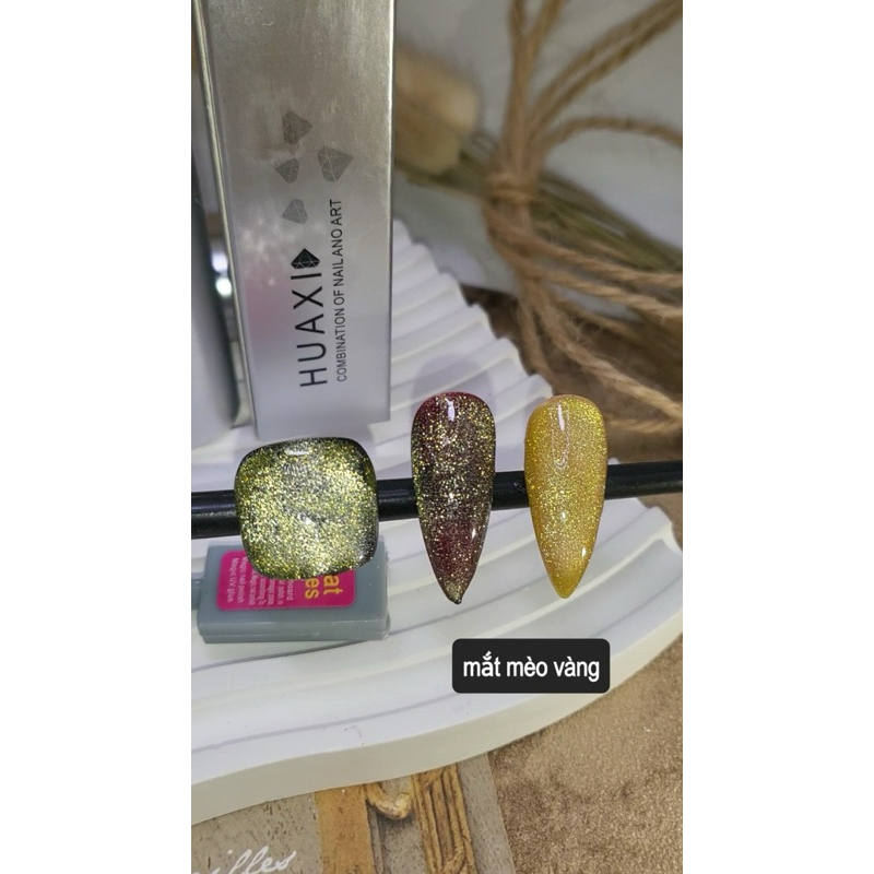 Nam châm hoa mắt mèo 2 đầu