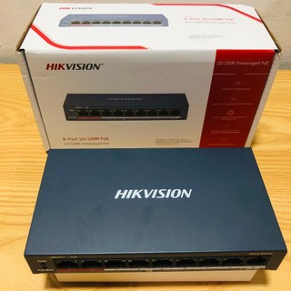 Switch mạng 8 cổng poe hikvision ds-3e0106p-e/m chính hãng
