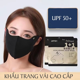 Khẩu Trang vải Hàn Quốc chống nắng UPF 50+, sử dụng nhiều lần, che kín mặt thời trang cho nam và nữ