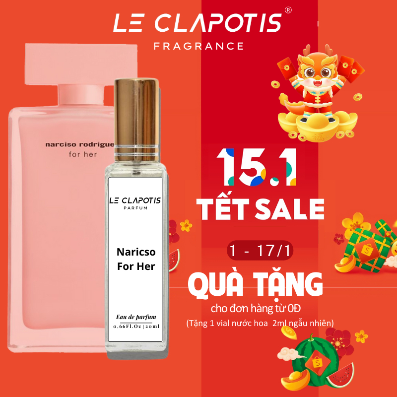 Nước Hoa Nữ Narciso For Her edp chính hãng Le Clapotis 20ml thơm lâu hương quyến rũ sang trọng