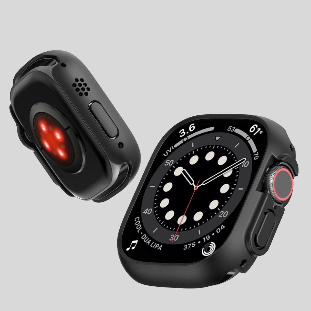Ốp Case Đen và Trong Suốt cho Apple Watch Ultra 1/2/3 Size 49mm