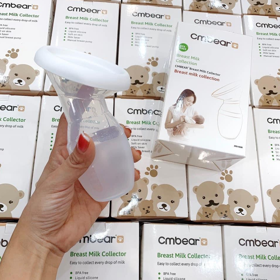 Cốc hứng sữa Cmbear/ Phễu hứng sữa Cmbear cao cấp dung tích 90ml giúp mẹ hứng sữa an toàn tiện lợi