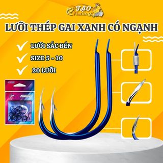 Lưỡi câu cá thép Carbon Iseni Nhật bản Có Ngạnh