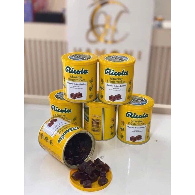 Kẹo ngậm ho thảo mộc Ricola Original Herb 250gr Đức