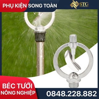 Béc Phun Inox Ren 21 Tưới Phun Xoay 360 Độ Bán Kính Tưới 4 - 5 M Lưu Lượng 200 L/h Nông Nghiệp Nhà Vườn Trồng Trọt