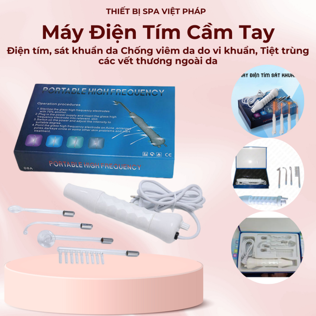 Máy điện tím cầm tay sát khuẩn da mặt