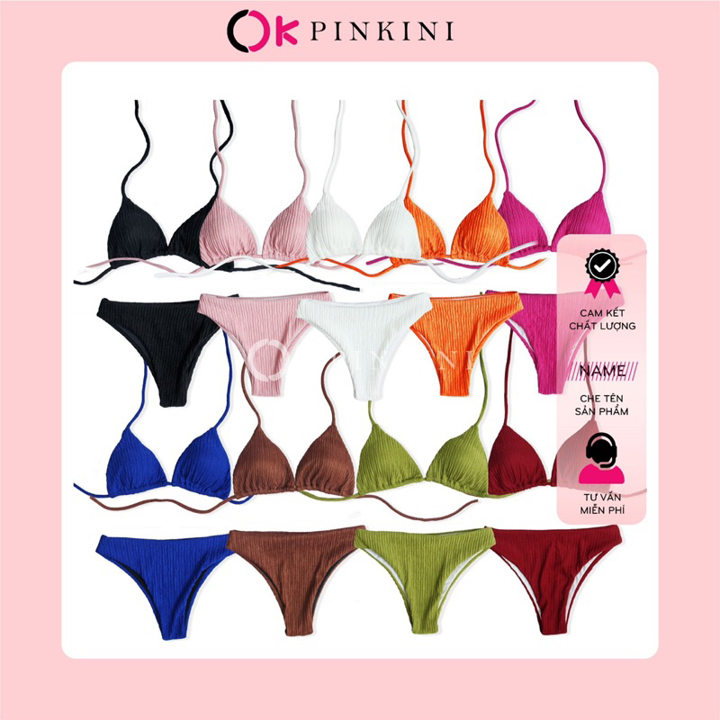 Bikini Đồ Bơi 2 Mảnh PINKINI Xốp Nhựt Truyền Thống 2M37 | BigBuy360 - bigbuy360.vn