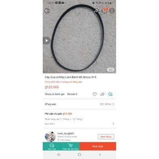 Dây Cua rơ Máy Làm bánh Mì Siroca 315