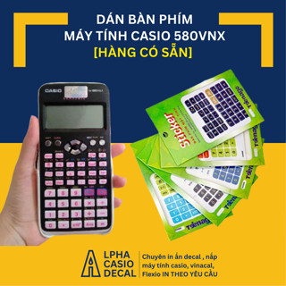 [ CHỐNG TRẦY XƯỚC ] Sticker dán phím máy tính casio fx580vnx hàng chuẩn bitex miếng skin dán bàn phím casio fx 580vnx