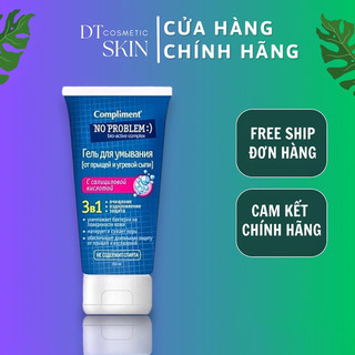 Gel rửa mặt BHA Compliment No Problem 3in1 làm sạch sâu