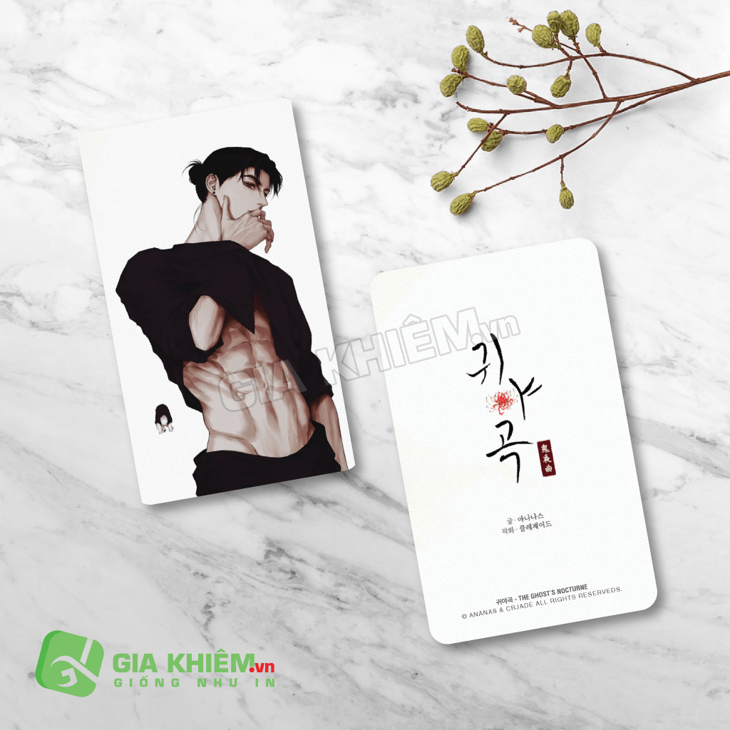 Card bo góc giấy truyện QUỶ DẠ KHÚC - THE GHOST'S NOCTURNE 귀야곡 (Part 3)