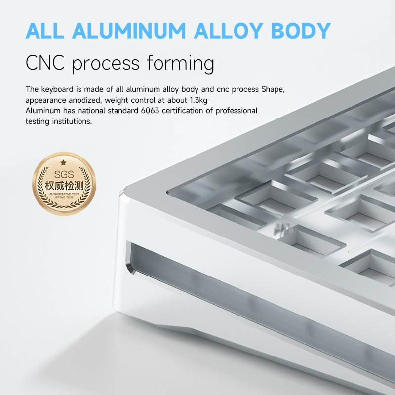 Bàn Phím Cơ M71 Khung Nhôm CNC Không dây Bluetooth Cấu Trúc GASKET Hotwsap 5 Pin Mạch Xuôi LED RGB | BigBuy360 - bigbuy360.vn