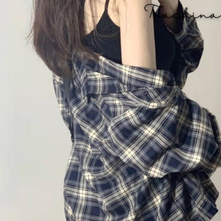 Áo sơ mi TraChina boutique, Áo sơ mi kẻ caro TraChina boutique cá tính, phong cách cho bạn nữ