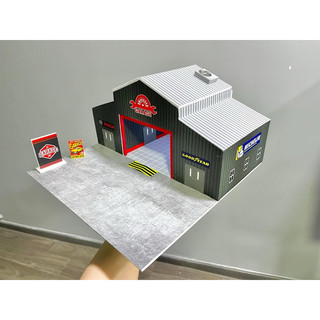 mô hình showroom garage 1/64 (order)