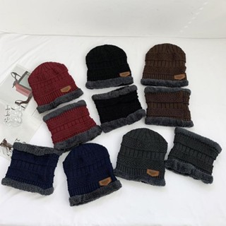 Mũ len kèm khăn ống quàng cổ cực ấm - phong cách Hàn Quốc - dành cho cả nam và nữ