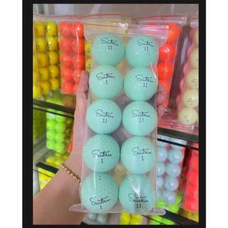 (Combo 10 quả) Bóng golf Saintnine Màu độ mới 98%